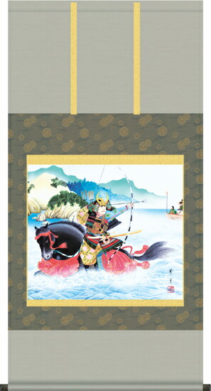 端午の節句 掛軸【武者・節句】波上武者（吉田 芳月） 商品画像