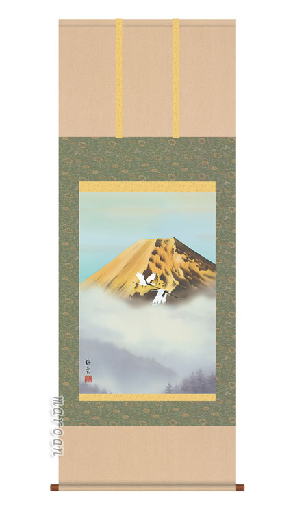 富士山 掛軸【富士/尺五あんどん】輝金富士（佐藤 静雲）