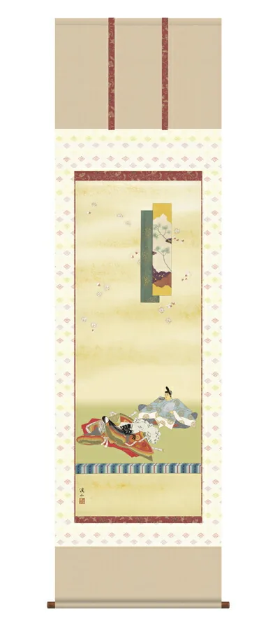 桃の節句・お雛様 掛軸【お雛さま】歌仙雛（伊藤 渓山） 商品画像