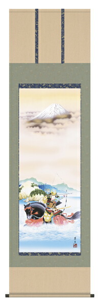 端午の節句 掛軸【武者・節句】波上武者（吉田 芳月）