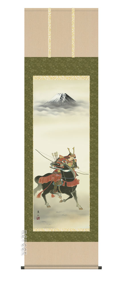 端午の節句 掛軸【武者・節句】富峰武者（榎本 東山）