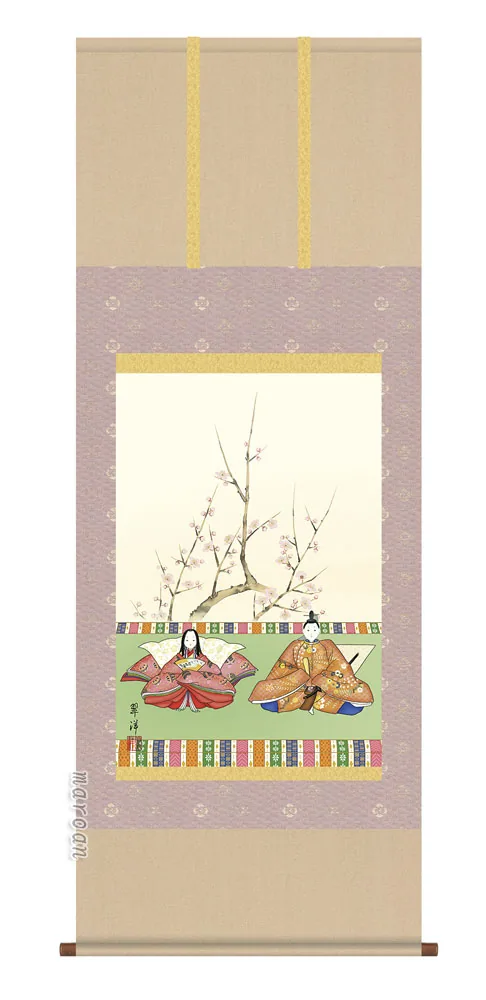 桃の節句・お雛様 掛軸【お雛さま】段雛（遠山 翠洋） 商品画像