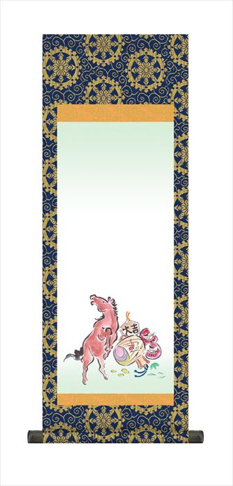 端午の節句 節句名入り掛け軸 【吉祥午】サイズ：大(110cm)掛軸 販売 名前旗 初節句 端午の節句 兜 …